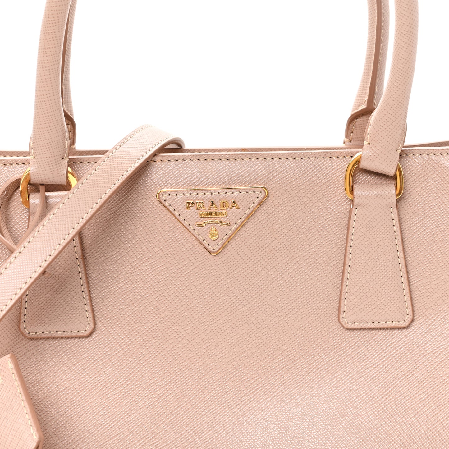 Saffiano Lux Medium Tote Cammeo