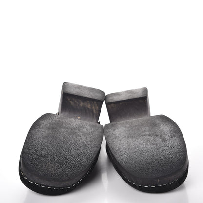 Chanel Suede CC Clogs 38 Black 8 of 10
