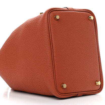 Hermes Taurillon Clemence Picotin Lock 18 PM Cuivre 9 of 11