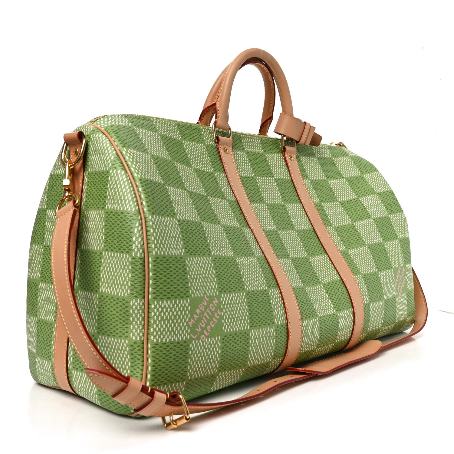 Louis Vuitton Damier Golf Keepall Bandouliere 50 Green 2 of 9