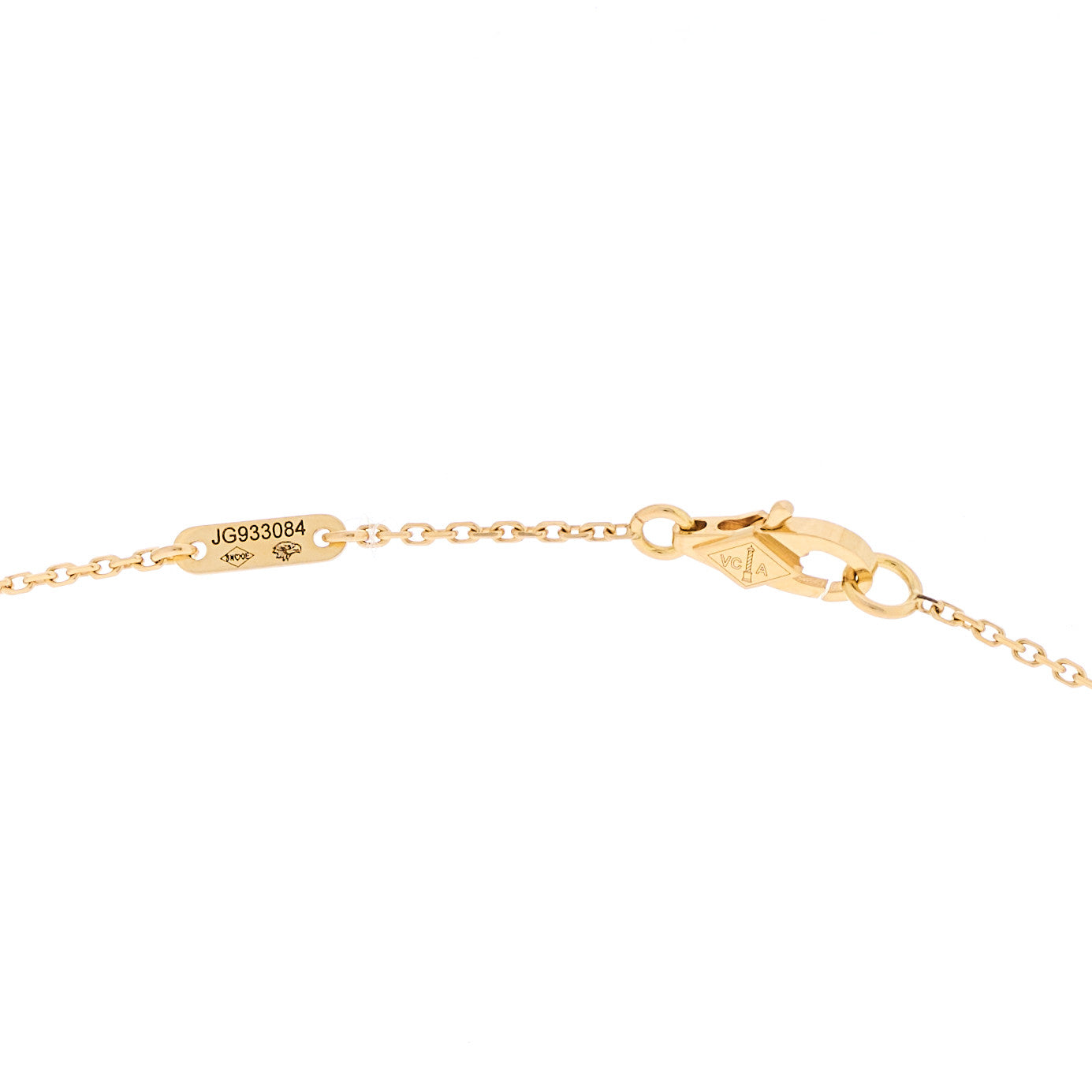 Van Cleef & Arpels 18K Yellow Gold Mother of Pearl Sweet Alhambra Pendant Necklace 5 of 5