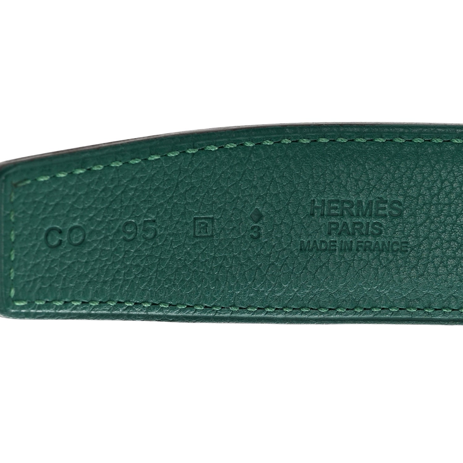 Hermes Box Togo 32mm Belt Strap 95 Bleu Indigo Malachite 5 of 8