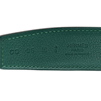 Hermes Box Togo 32mm Belt Strap 95 Bleu Indigo Malachite 5 of 8