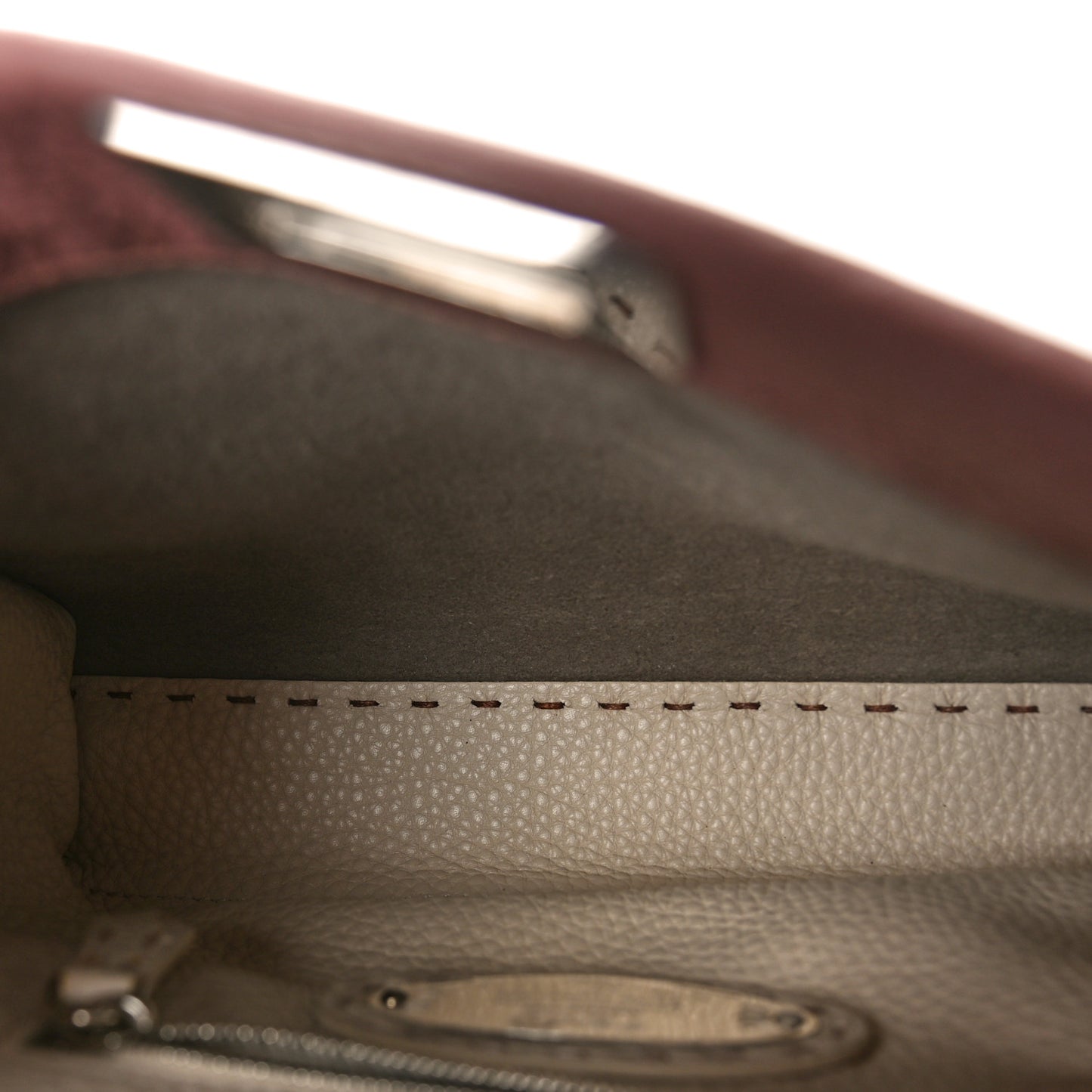 Cuoio Romano Selleria Bi-Color Mini Peekaboo Iconic Satchel English Rose Camelia