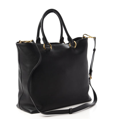 Prada Vitello Phenix Tote Black 3 of 9