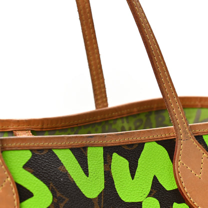 Louis Vuitton Monogram Graffiti Neverfull GM Green 5 of 7