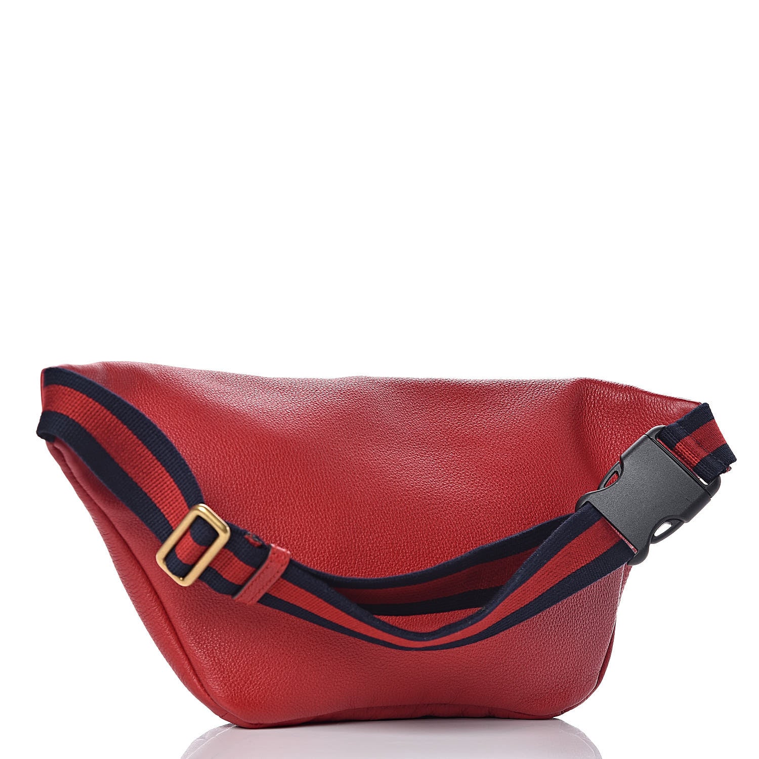 Gucci Grained Calfskin Logo Belt Bag Hibiscus Red 3 of 9
