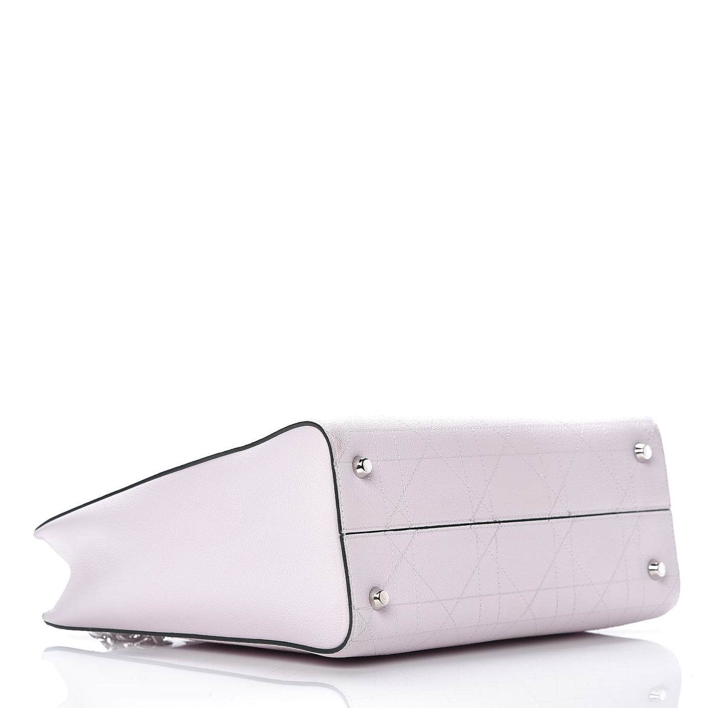 Grained Calfskin Cannage Small Ultradior Tote Light Pink