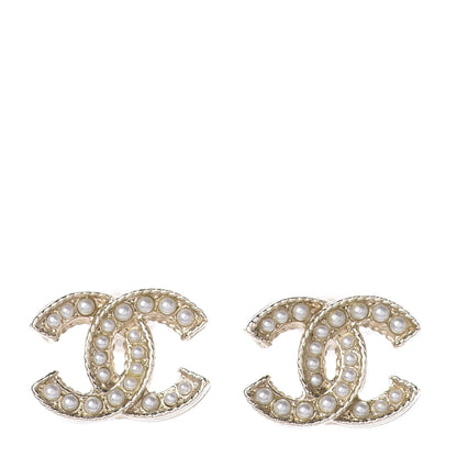 Chanel Pearl CC Earrings Gold 1 of 4