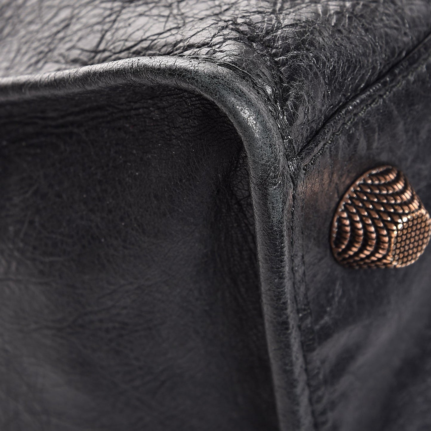 Agneau Giant 21 Rose Gold Hardware Work Black