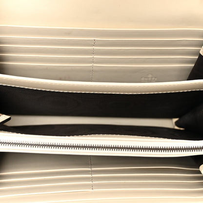 Gucci Calfskin Matelasse GG Marmont Chain Wallet Mystic White 5 of 12