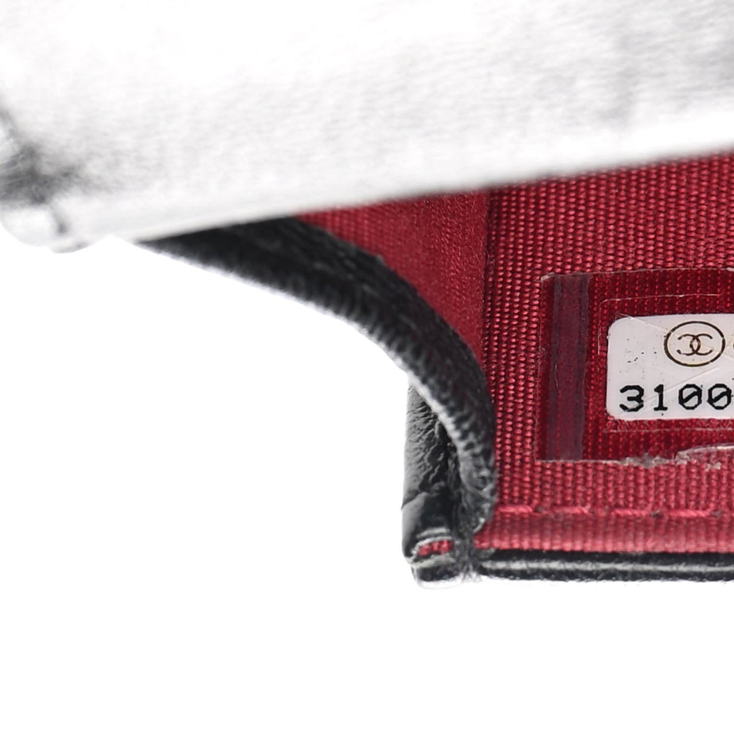 Lambskin Quilted Chanel 19 Phone Holder With Chain Black