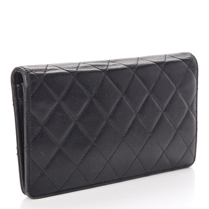 Chanel Caviar Quilted Reissue Yen Wallet Navy 3 of 11