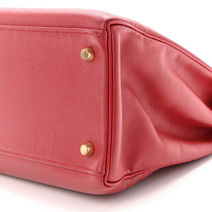 Hermes Courchevel Kelly Retourne 35 Rouge Vif 10 of 13