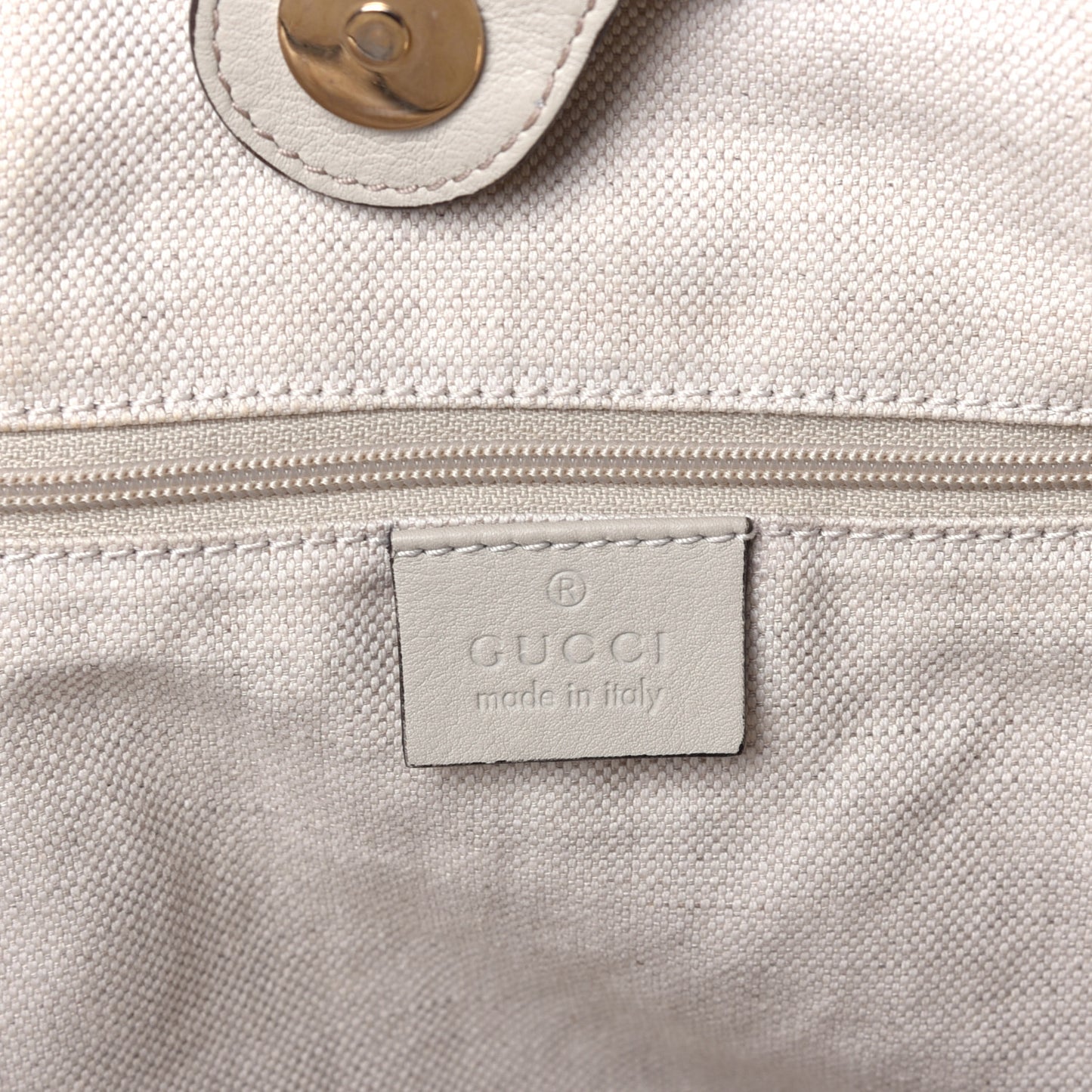 Guccissima Medium Sukey Tote Mystic White