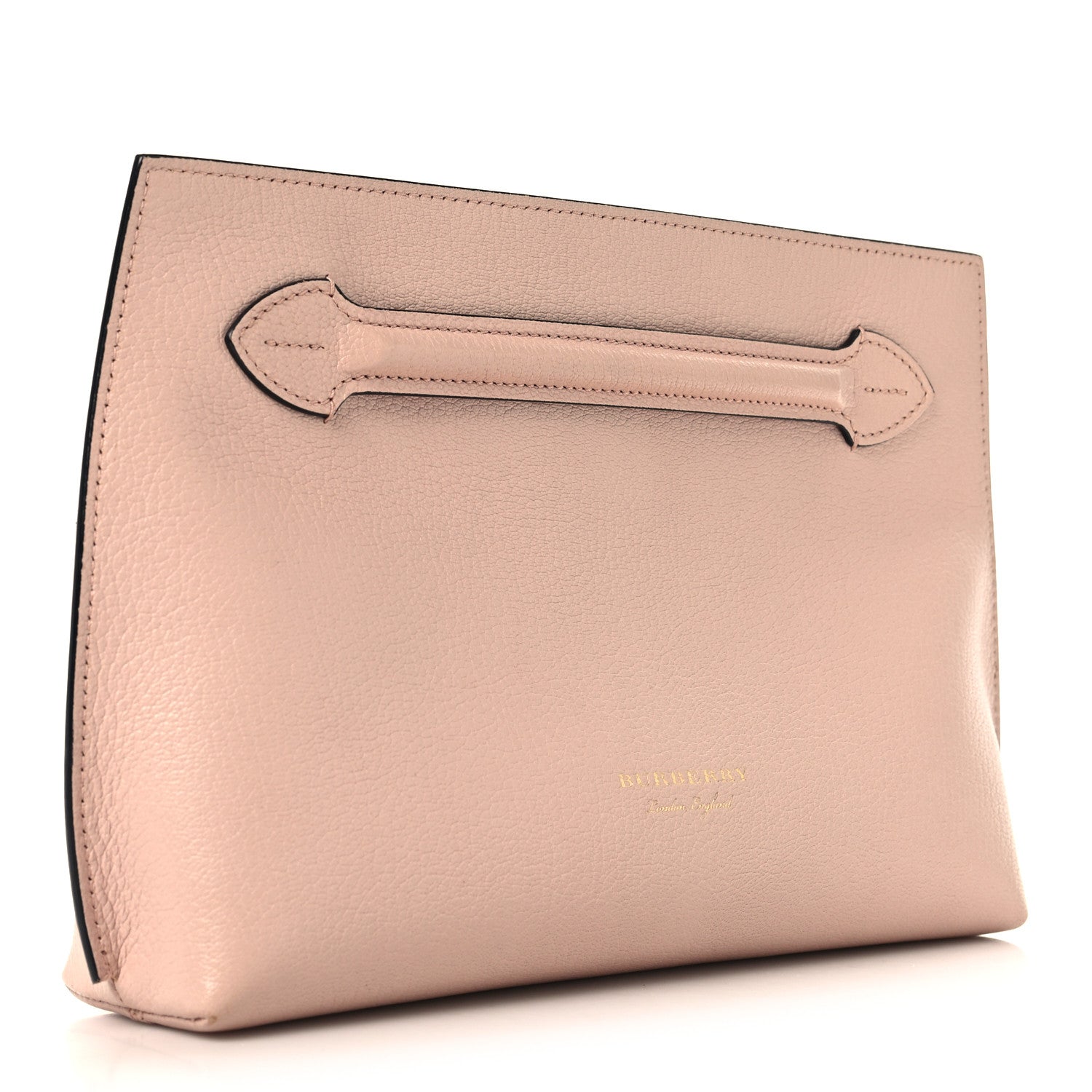 Burberry Grainy Calfskin Wristlet Clutch Ash Rose 3 of 7