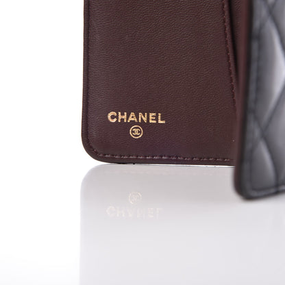 Chanel Lambskin Quilted Passport Holder Black 6 of 9