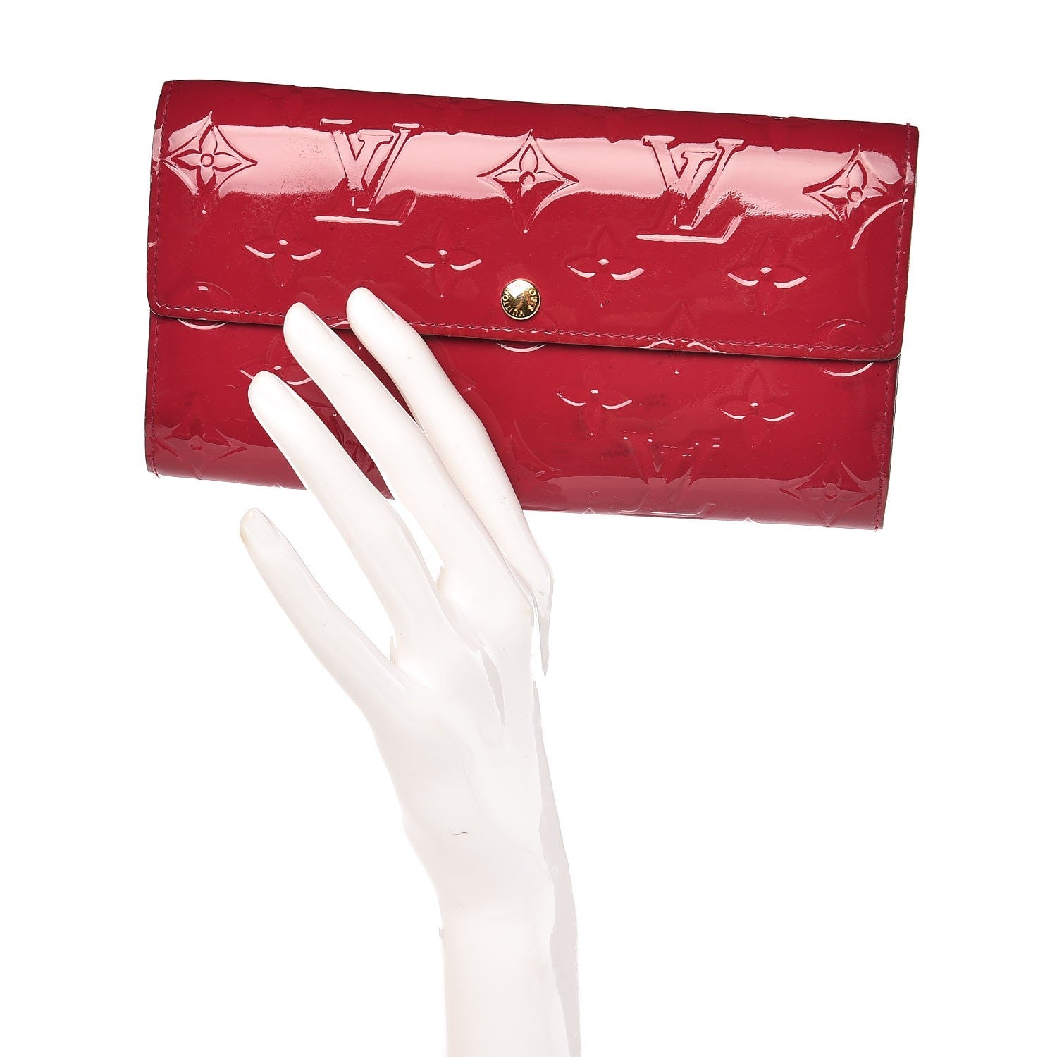 Louis Vuitton Vernis Sarah Wallet Rose Indien 2 of 11