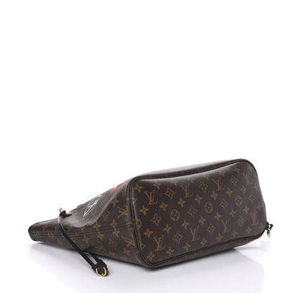 Louis Vuitton Monogram World Tour Neverfull MM 3 of 11