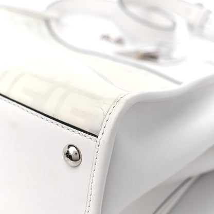 Fendi TPU FF Vitello Century Peekaboo Satchel White 11 of 13