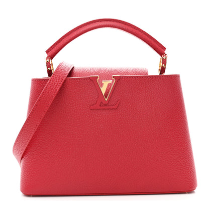 Louis Vuitton Taurillon Capucines BB Scarlet Red 1 of 9