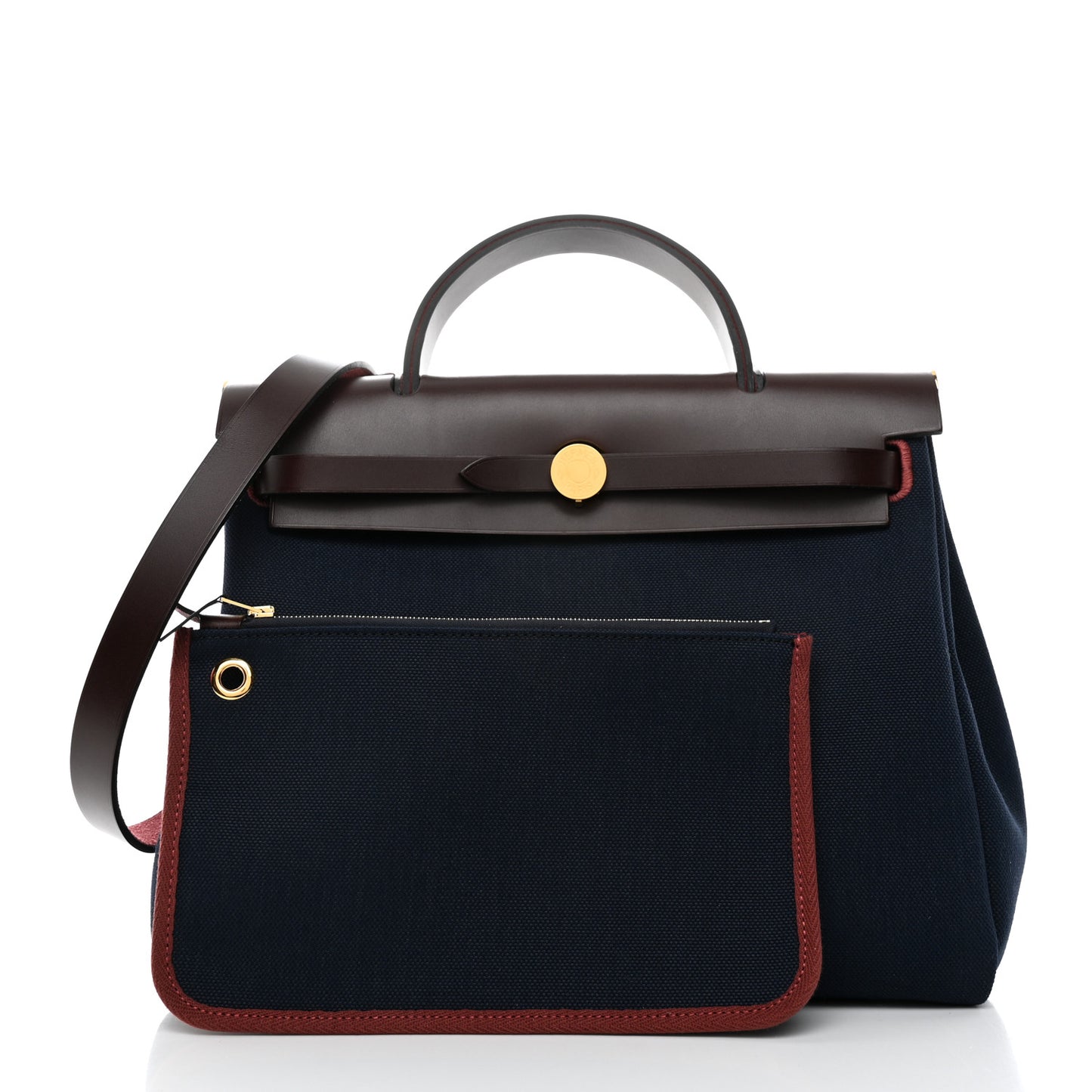 Toile Militaire Vache Hunter Herbag Zip Retourne 31 PM Rouge Sellier Bleu Marine