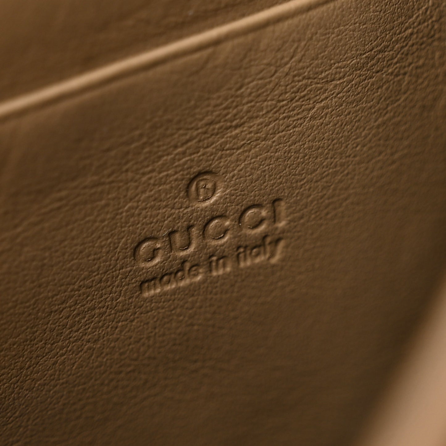 GG Supreme Monogram Mini Dionysus Chain Wallet Beige Taupe