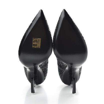 Saint Laurent Glitter Opyum 100 Pumps 36 Black 5 of 10