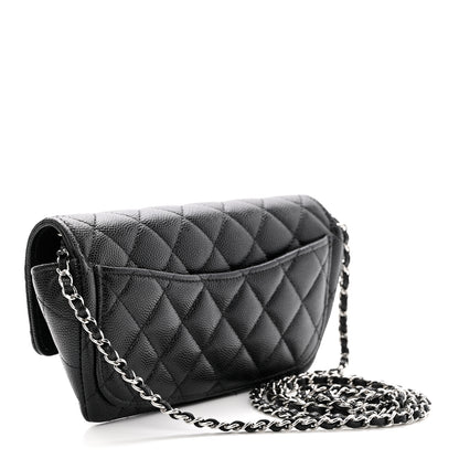 Chanel Caviar Quilted Glasses Case With Chain Black 3 of 12