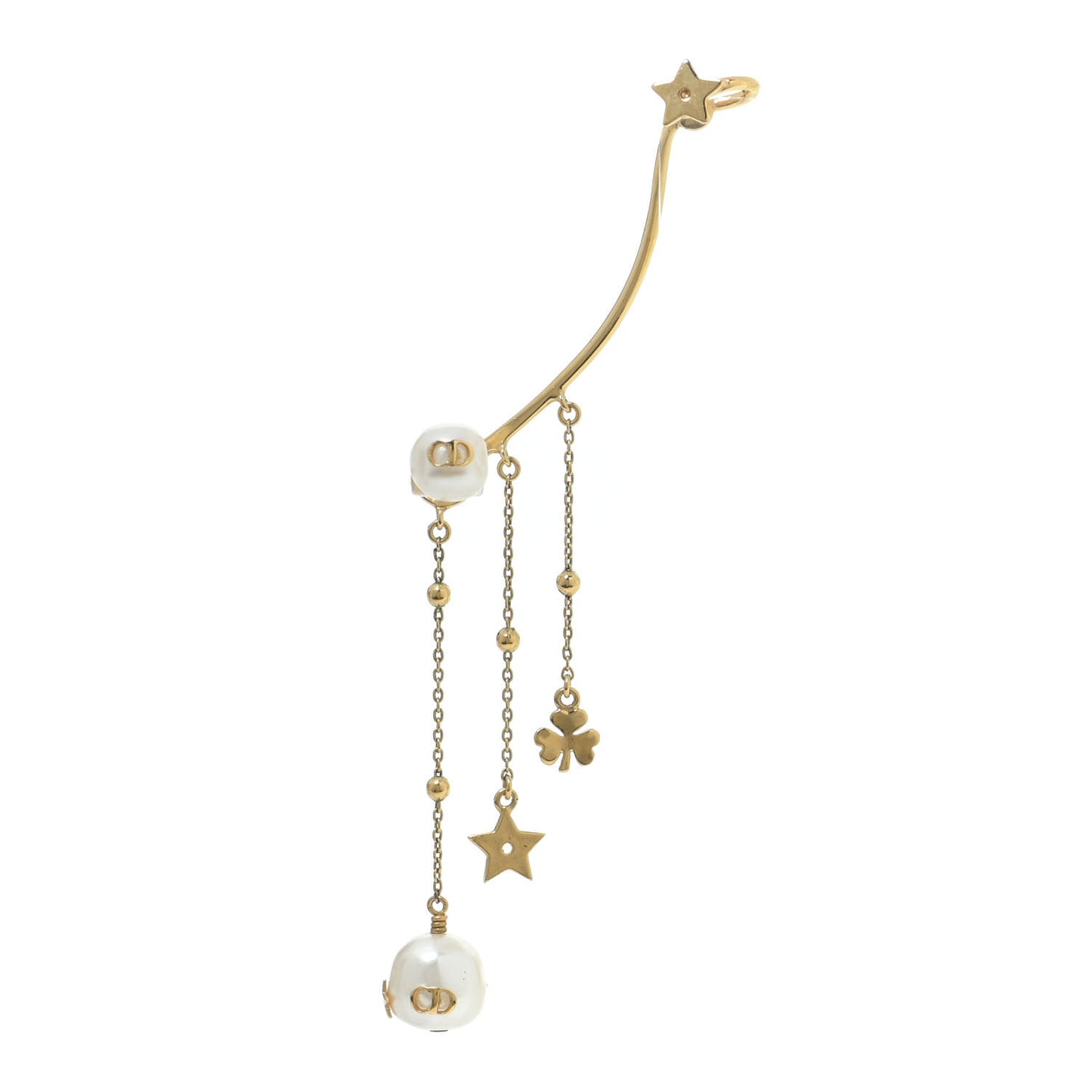 Pearl Shiny-D Earring Gold