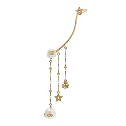 Christian Dior Pearl Shiny-D Earring Gold 1 of 4