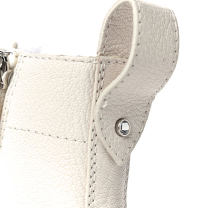 Jimmy Choo Goatskin Pearl Embellished Cruz Combat Boots 38.5 White 17 of 17