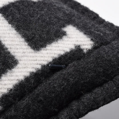 Hermes Wool Cashmere Avalon Pillow PM Ecru Gris Fonce 4 of 6