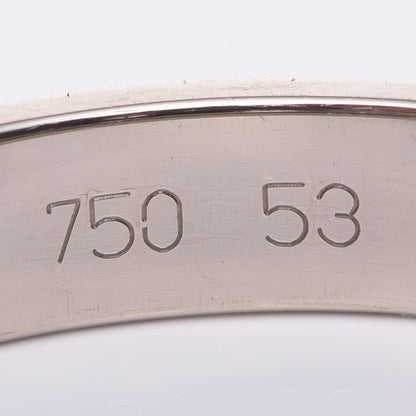 Cartier 18K White Gold 3.5mm LOVE Wedding Band Ring 53 6.25 6 of 11