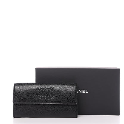 Chanel Caviar Timeless CC Large Flap Wallet Black 8 of 8