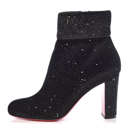 Christian Louboutin Velvet Galactica Moulamax 85 Booties 38 Black 1 of 8