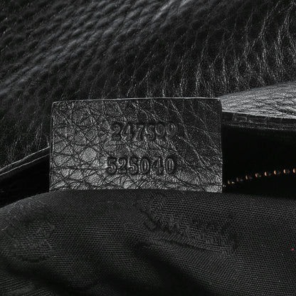 Gucci Leather Medium Web Heritage Shoulder Bag Black 7 of 7