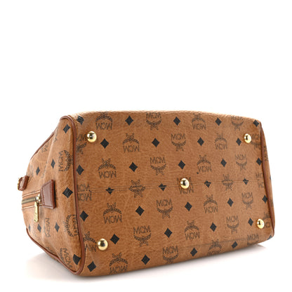 MCM Visetos Essential Boston Bag Cognac 4 of 9