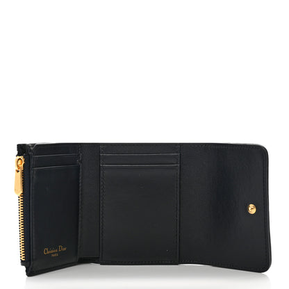 Christian Dior Oblique 30 Montaigne Lotus Wallet Blue 5 of 6