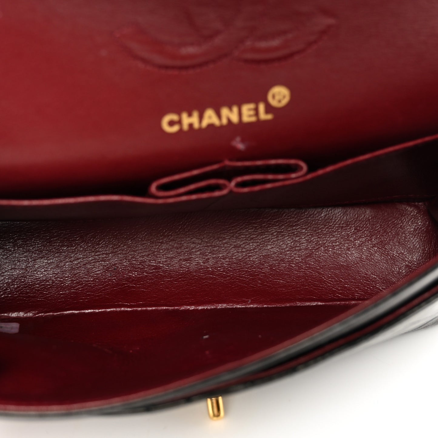 Lambskin Quilted Small Double Flap Black