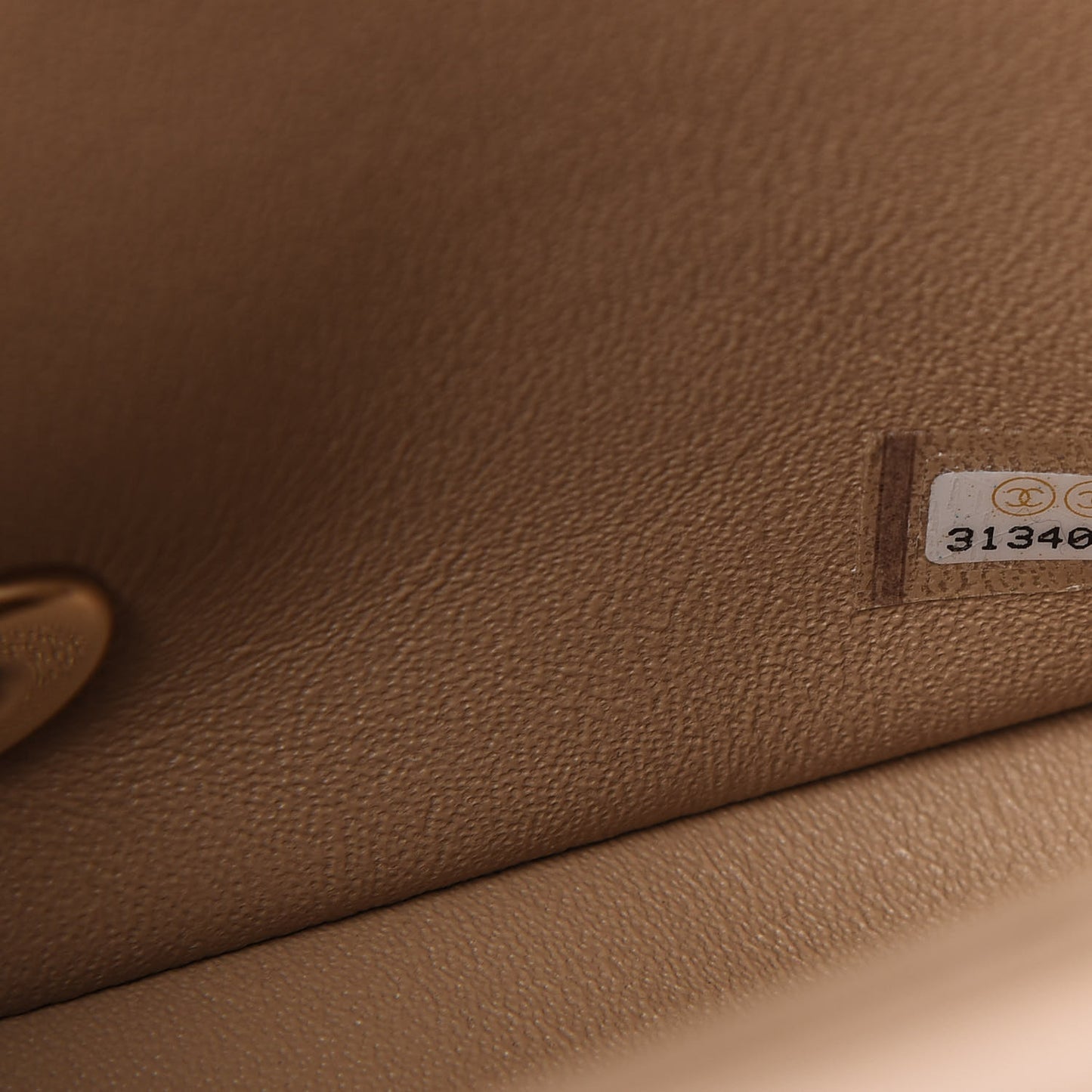 Lambskin Quilted Mini Square Flap Dark Beige