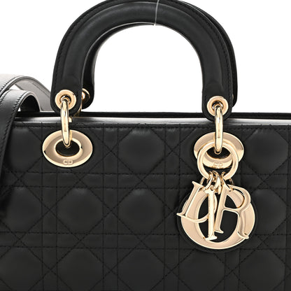 Christian Dior Lambskin Cannage Medium Lady D-Joy Black 7 of 9