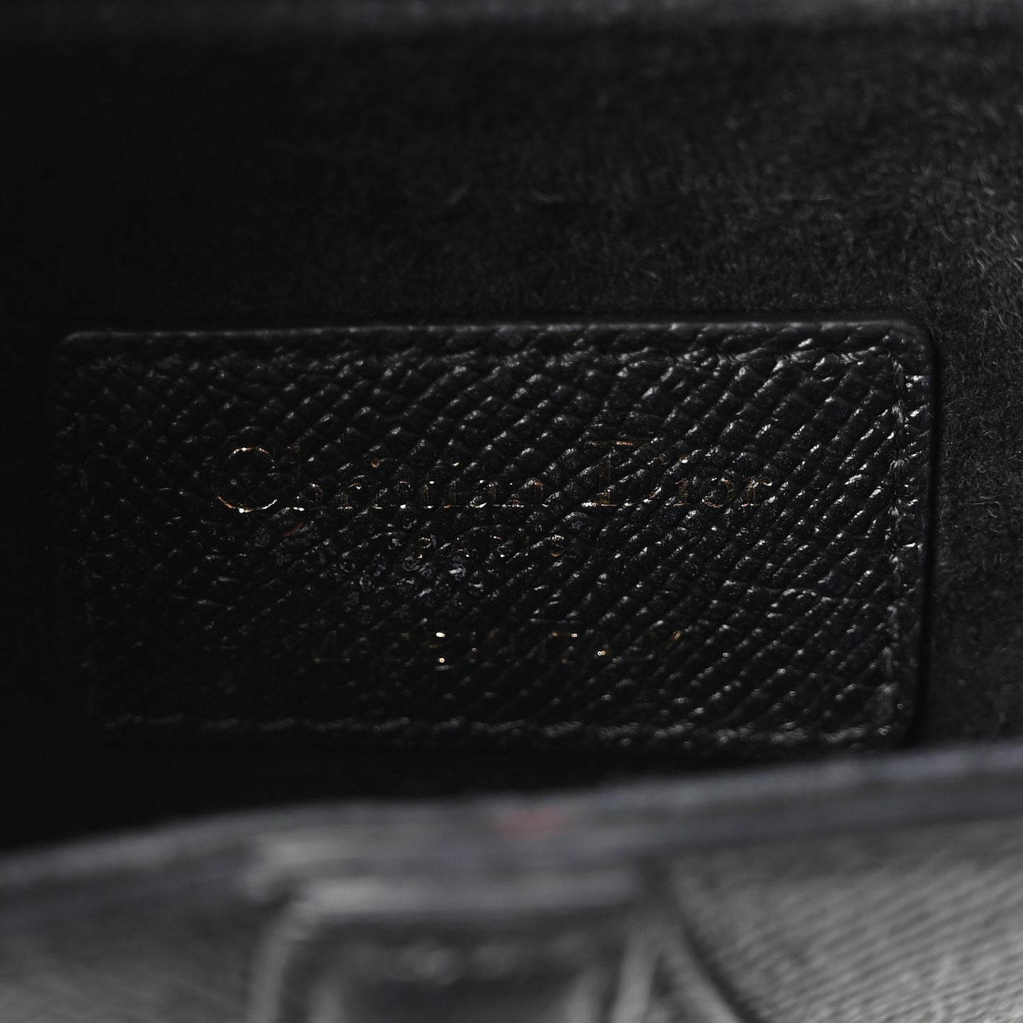 Grained Calfskin Mini Saddle Bag Black