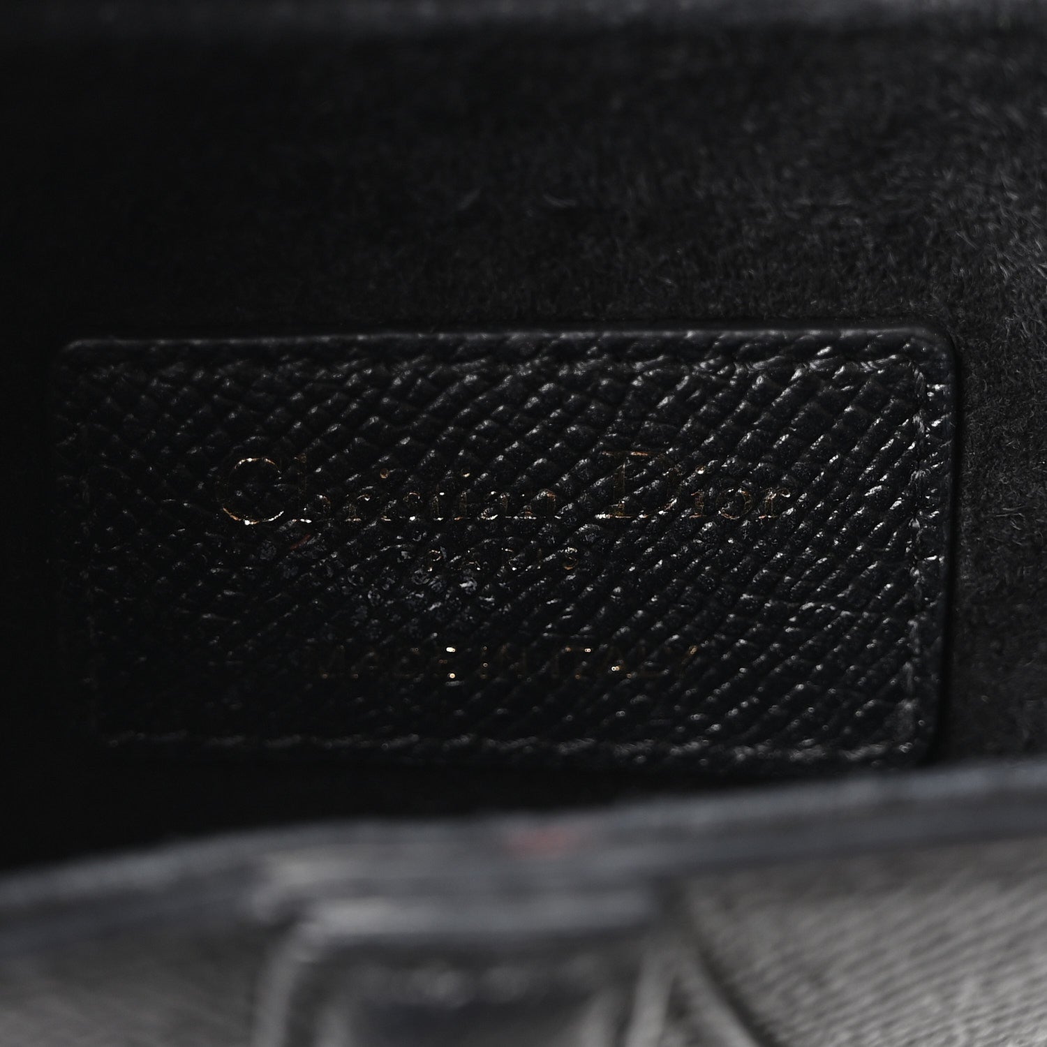 Christian Dior Grained Calfskin Mini Saddle Bag Black 5 of 9