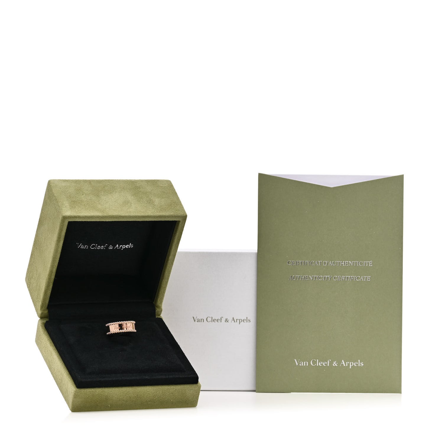 18K Rose Gold Perlee Signature Ring 51 5.75