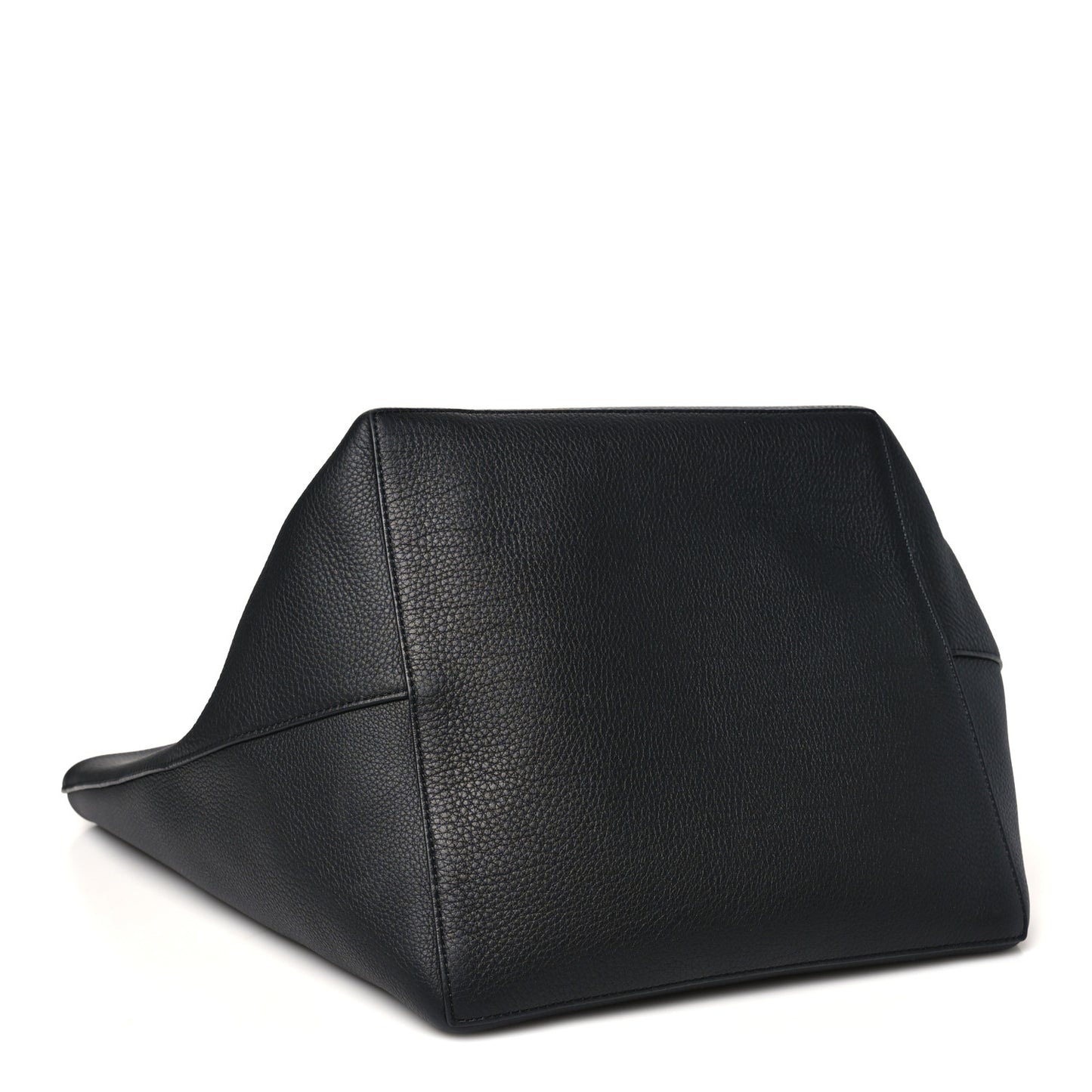 Grained Calfskin Park Tote Three Black