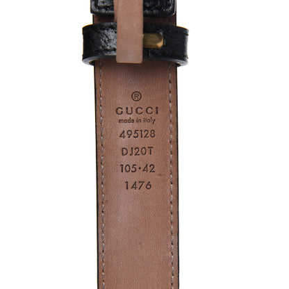 Gucci Calfskin Framed Double G Belt 105 42 Black 3 of 4