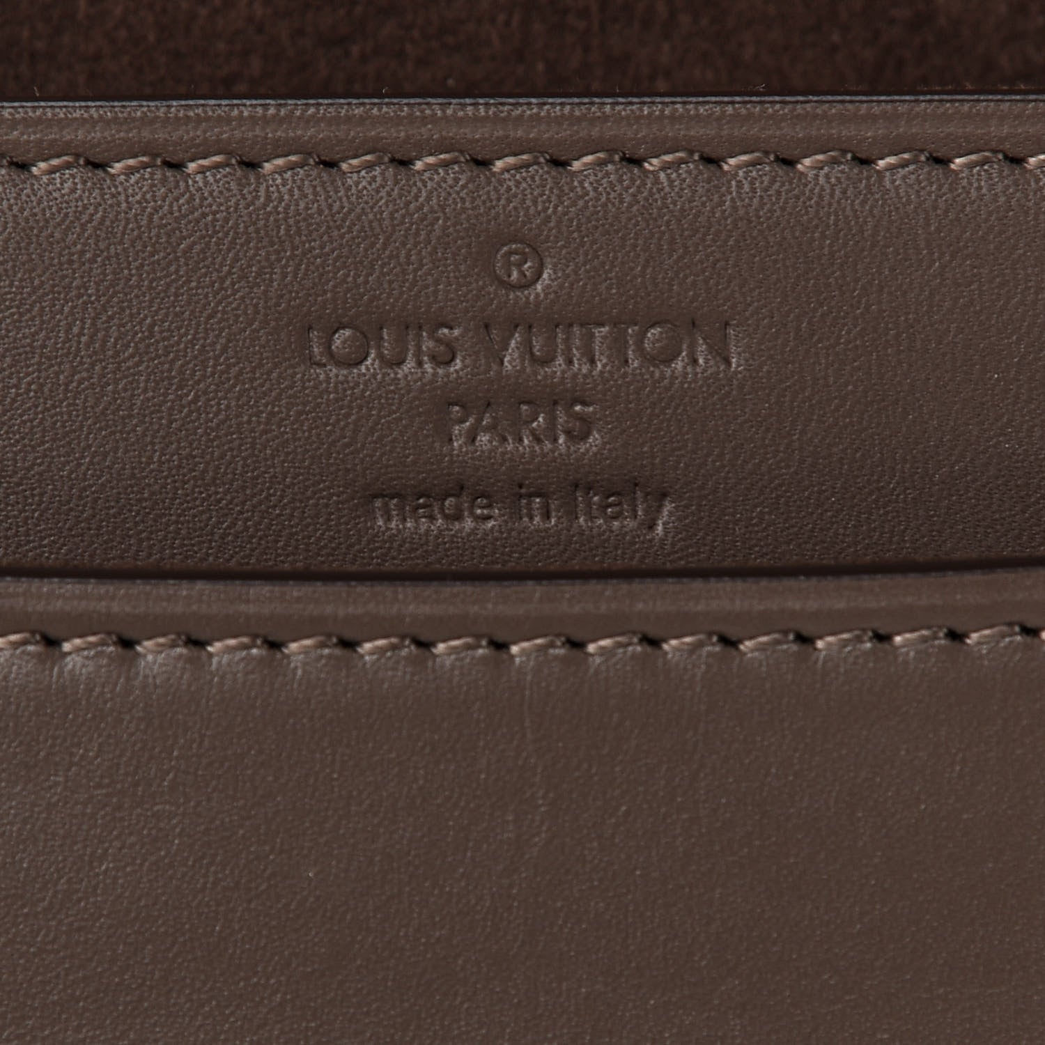 Louis Vuitton Calfskin Chain Louise GM Granit 6 of 9