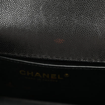 Chanel Shiny Caviar Quilted Small Top Handle Boy Flap Black 11 of 11