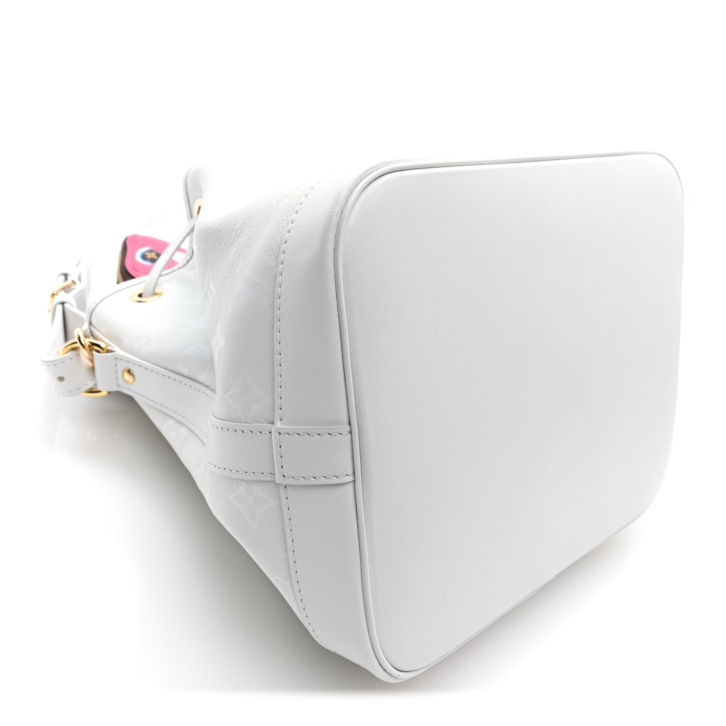 X SUN YITIAN Calfskin Monogram Petit Noe White